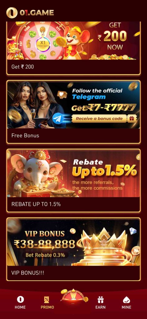 01 Game APK – Download & Get 100% Cash Bonus 1