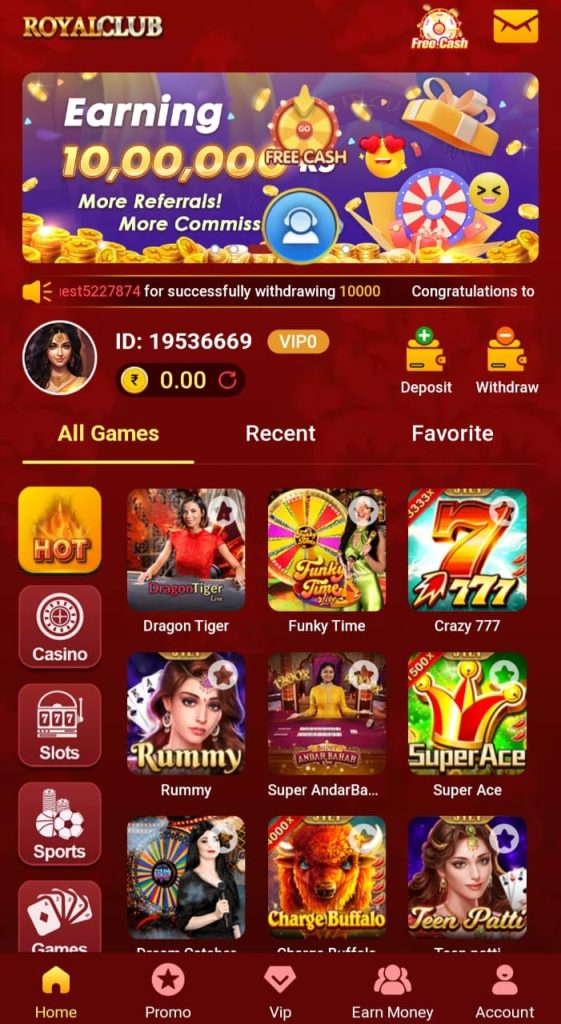 Royal Club Game: Download & Get Rs.40 Cash Now 1